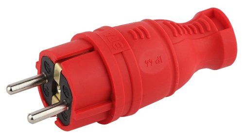 Вилка электрическая с заземлением прямая ЭРА V8-RED-IP44 16А IP44 красный фото Вилка электрическая с заземлением прямая ЭРА V8-RED-IP44 16А IP44 красный картинка